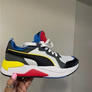 Puma White Black Blue Yellow Red Sneakers